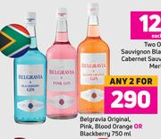 Belgravia Original, Pink, Blood Orange Or Blackberry-For Any 2 x 750ml