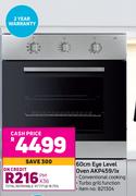 Whirlpool 60cm Eye Level Oven AKP459/IX