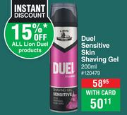 Lion Duel Sensitive Skin Shaving Gel-200ml