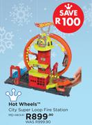 Hot Wheels City Super Loop Fire Station MD-HKX41