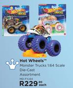Hot Wheels Monster Trucks 1:64 Scale Die Cast Assortment MD-FYJ44-Each