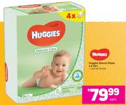 Huggies Natural Wipes-4x56's Pack
