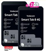 2 x Vodacom Smart Tab 8 Tablet 4G.-On 2GB LTE Starter Pack (24 Month)