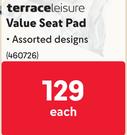 Terrace Leisure Value Seat Pad-Each