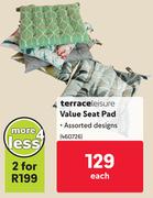 Terrace Leisure Value Seat Pad-For 2