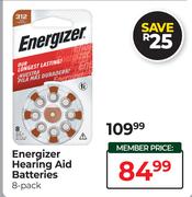 Energizer Hearing Aid Batteries (8 Pack)