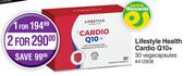 Lifestyle Health Cardio Q10+ 30 Vegecapsules-For 2