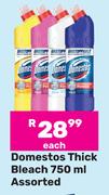 Domestos Thick Bleach Assorted-750ml Each  