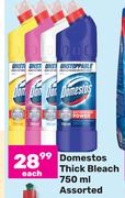 Domestos Thick Bleach Assorted-750ml Each