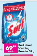 Surf Hand Washing Powder-3Kg Each