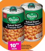 Rhodes Baked Beans In Tomato Sauce-410g Each