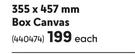 Faber Castell 355 x 457mm Box Canvas-Each