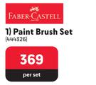Faber Castell Paint Brush Set-Per Set