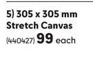 Faber Castell 305 x 05mm Stretch Canvas-Each