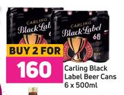 Carling Black Label Beer Cans-For Any 2 x 6 x 500ml
