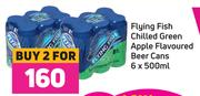 Flying Fish Chilled Green Apple Flavoured Beer Cans-For Any 2 x 6 x 500ml