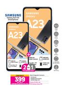 2 x Samsung Galaxy A23 4G Smartphone-On 1.2GB Red Top Up Core More Data + On Promo 70