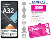 Samsung Galaxy A32 4G Smartphone-On 1GB Red Top Up Core More Data