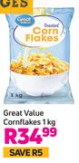 Great Value Corn Flakes-1Kg 