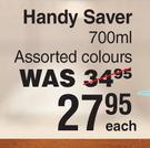 Addisware Handy Saver Assorted Colours-700ml Each