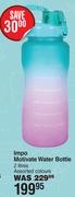 Impo Motivate Water Bottle Assorted Colours-2L