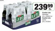 Castle Lite Handies 24 x 330ml Or Castle Lite Cans 24 x 410ml Per Case
