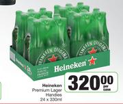Heineken Premium Lager Handies-24 x 330ml Per Case