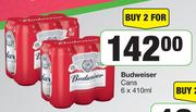 Budweiser Cans-For 2 x 6 x 410ml