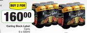 Carling Black Label Cans-For 2 x 6 x 500ml