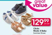 Clicks Made 4 Baby Summer Shoes-Per Pair