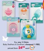 Clicks Baby Teethers & Soothers-Each