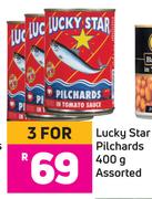 Lucky Star Pilchards Assorted-For 3 x 400g