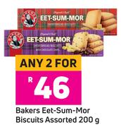 Bakers Eet-Sum-Mor Biscuits Assorted-For Any 2 x 200g