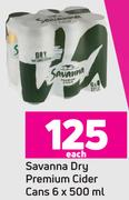 Savanna Dry Premium Cider Cans-6 x 500ml Each