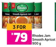 Rhodes Jam Smooth Apricot-For 3 x 900g