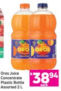 Oros Juice Concentrate Plastic Bottle Assorted-2Ltr Each