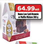Nume Low Carb Brownie Or Muffin Mixture-300g Each