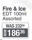Revlon Fire & Ice EDT Assorted-100ml