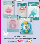 Clicks Baby Teethers & Soothers-Each