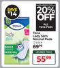 Tena Lady Slim Normal Pads 12 Pack