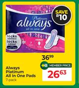 Always Platinum All In One Pads 7 Pack