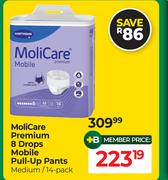 Moli Care Premium 8 Drops Mobile Pull Up Pants Medium 14 Pack