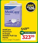 Moli Care Premium 8 Drops Mobile Pull Up Pants MediumExtra Large 14 Pack