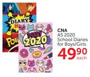CNA A5 2020 School Diaries For Boys/Girls-Each