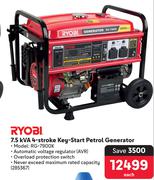 Ryobi 7.5kVA 4 Stroke Key-Start Petrol Generator RG-7900K