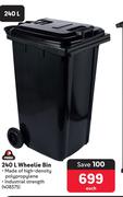 Pride 240Ltr Wheelie Bin