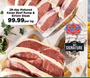 28 Day Matured Karan Beef Rump & Sirloin Steak-Per Kg