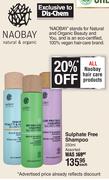 Naobay Sulphate Free Shampoo Assorted-250ml Each