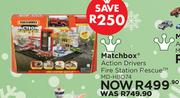 Matchbox Action Drivers Fire Station Rescue MD-HBD74