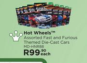 Hot Wheels™ Assorted Fast And Furious Themed Die-Cast Cars MD-HNR88-Each